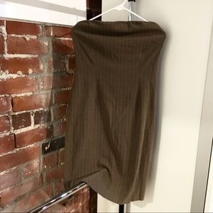 Strapless Herringbone Dress